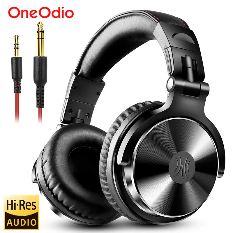 Oneodio Over Ear Wired Headphones with Mic - ANC TWS Noise Cancelling HiFi Stereo Dynamic DJ Studio Monitoring Headset