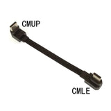 a black cable with the words cmp and cml