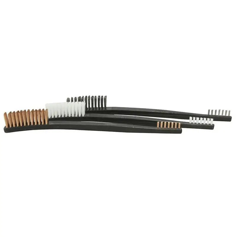 a pair of black and white brushes