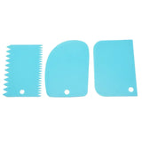 a pair of blue plastic blades