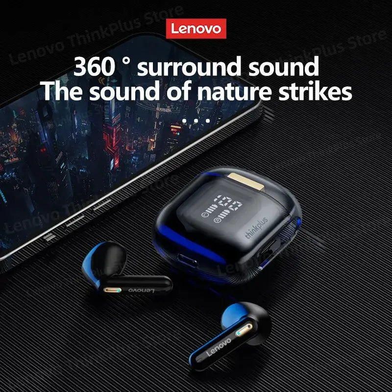 a pair of bluetooth earphones with the text, `’’