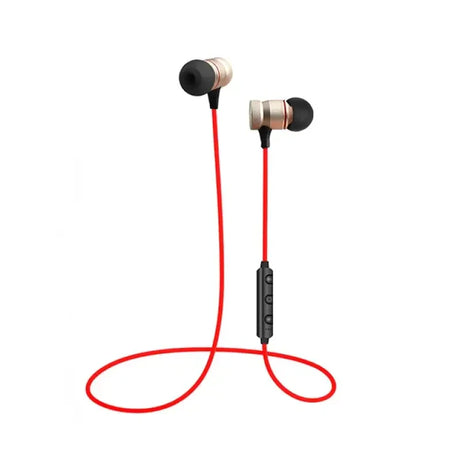 A pair of bluetooth wireless earphones