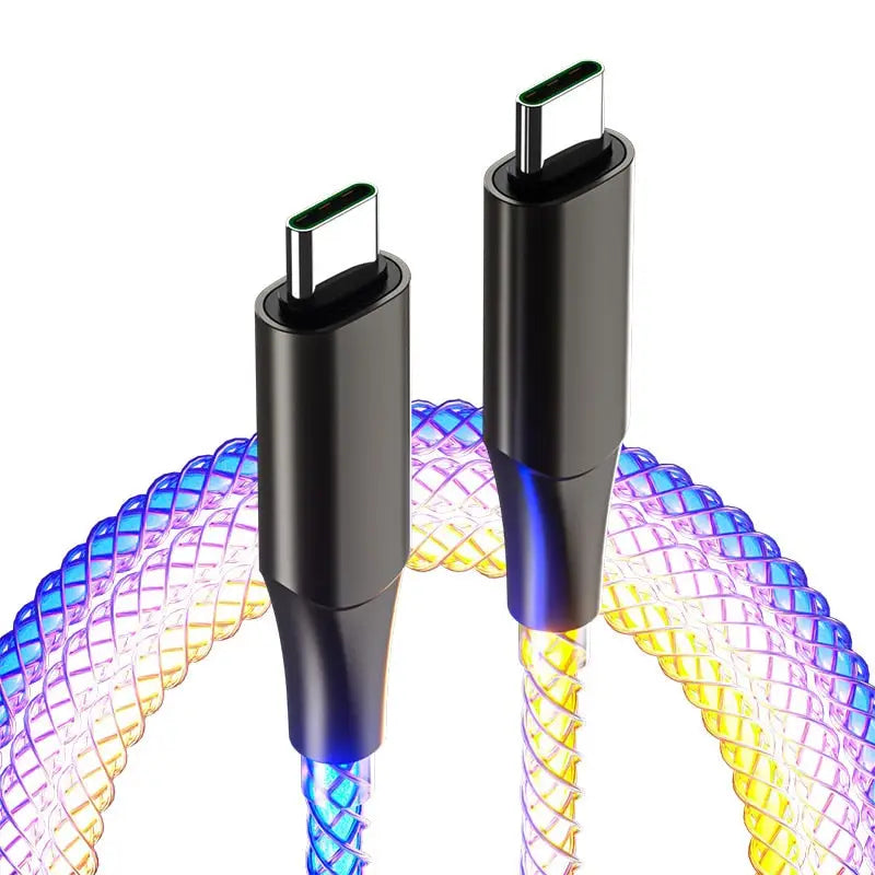 a pair of cables connected to each other cables