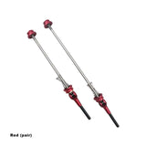 two red screws with a metal handle and a metal rod