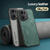 a pair of green leather iphone cases sitting next to a rolled up yoga mat