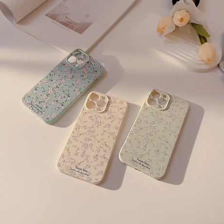 a phone case with a flower pattern on it