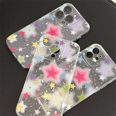 A pair of iphone cases with stars on them