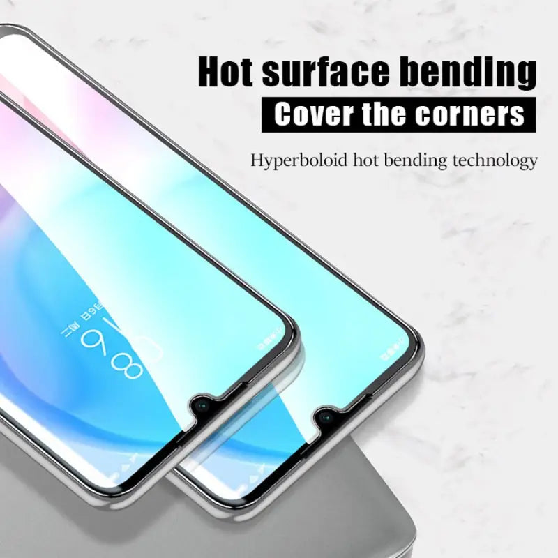 two smartphones with the text hot surface cover the core