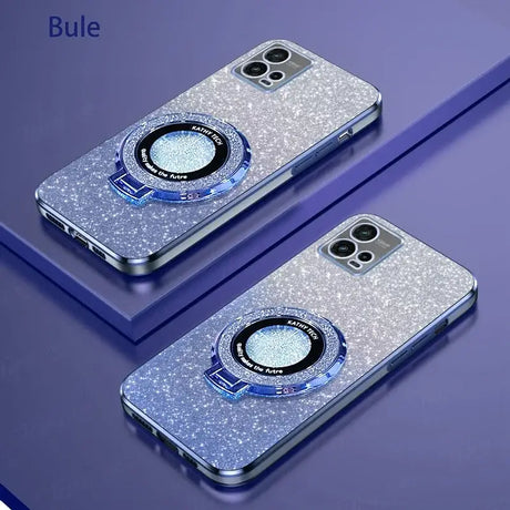 a pair of phone cases with a camera