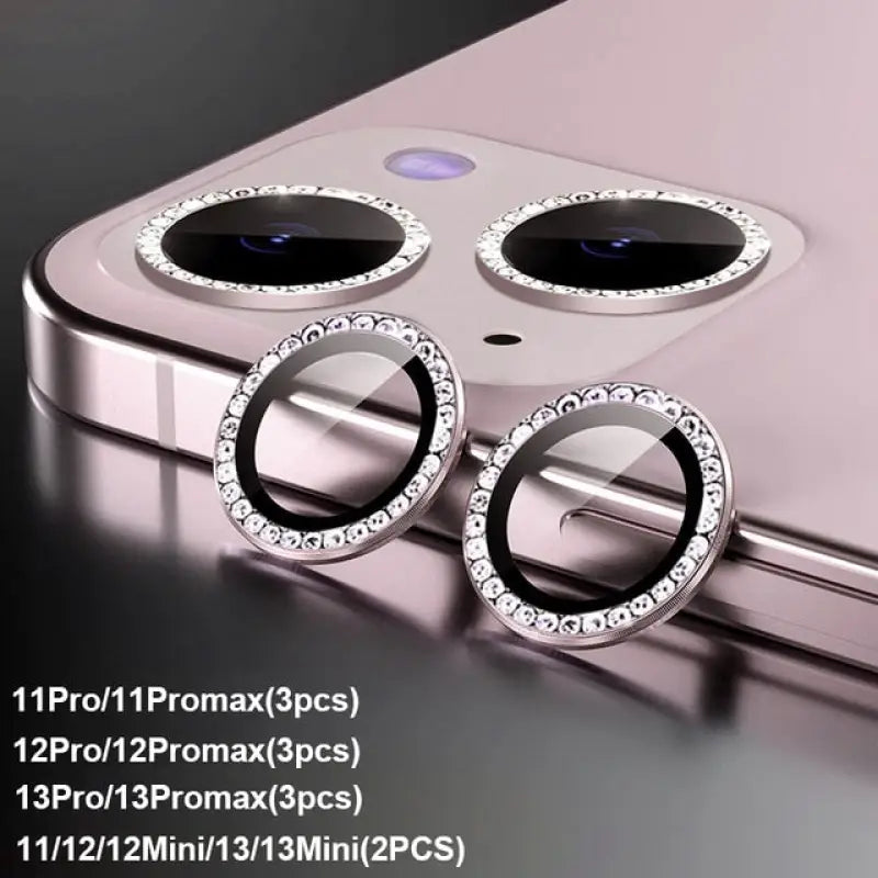 a cell phone with two circular rings on it