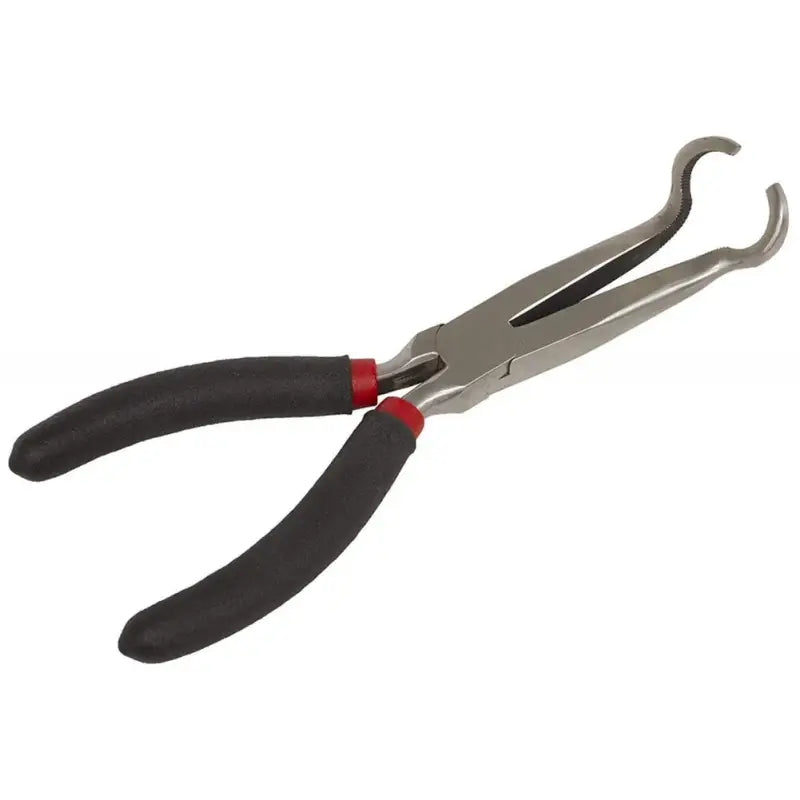 a pair of pliers with red handles