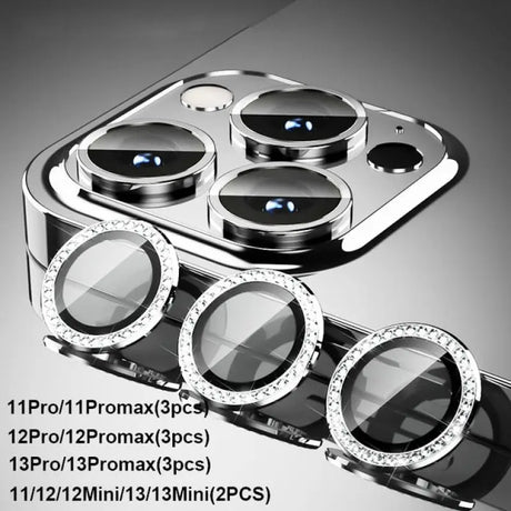 a cell case with three lenses and a camera lens