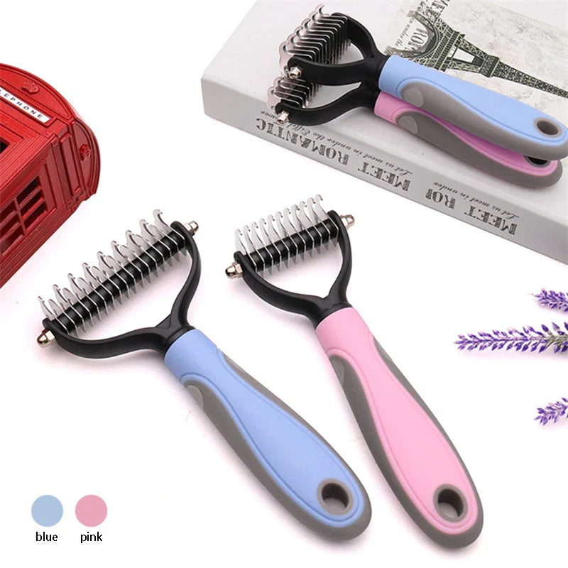 a pair of scissors and combs with a box