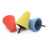 a pair of colorful plastic cones