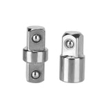 a pair of stainless steel door hinges