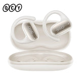 Pair of white wireless earbuds in an open charging case.