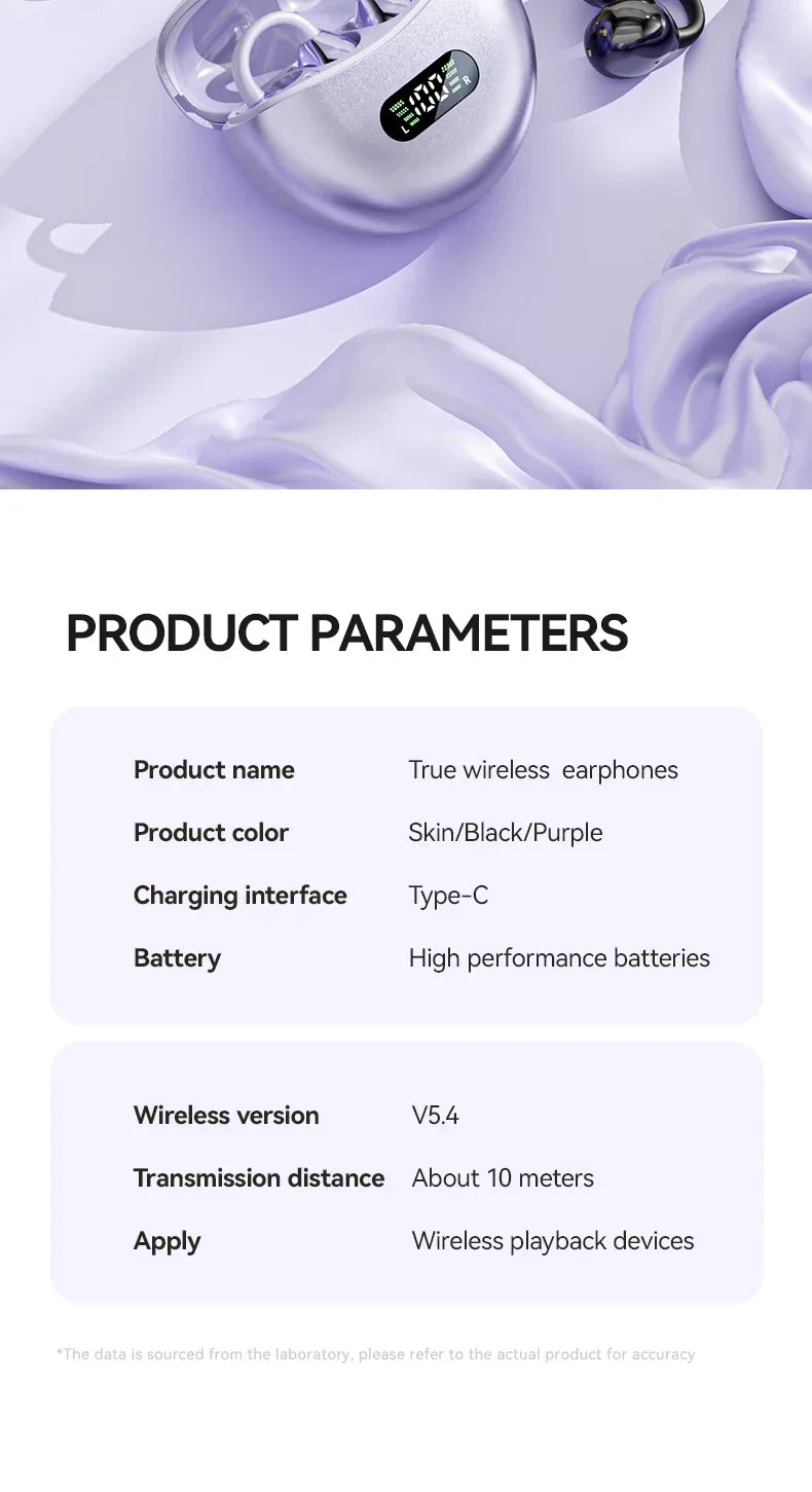 Pair of white wireless earbuds with a charging case.