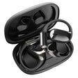 Pair of wireless earbuds with a charging case.