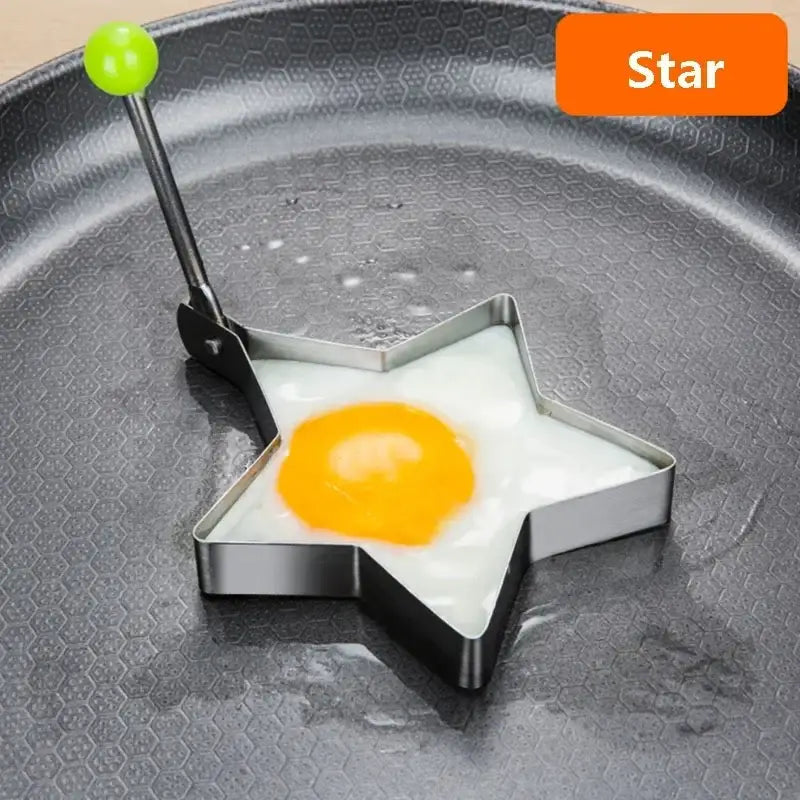 a frying pan with an egg in it