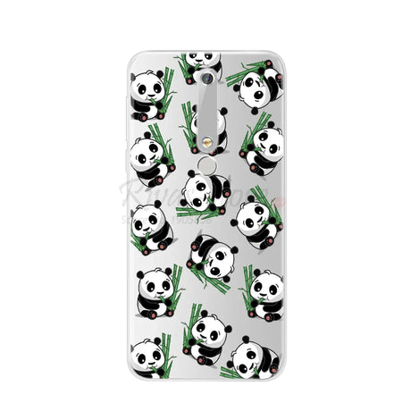 Panda-patterned phone case.