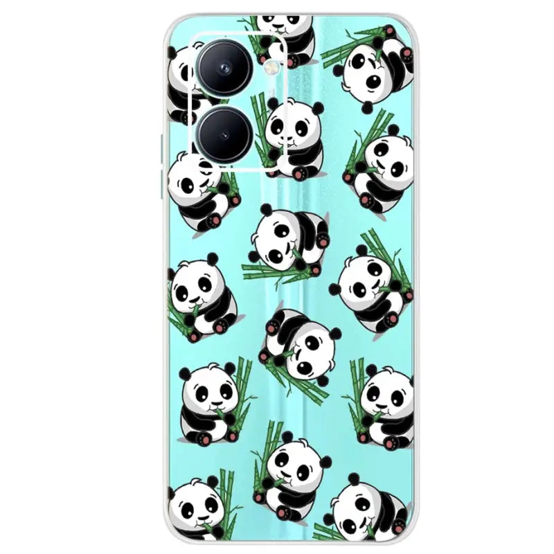 panda panda pattern phone case