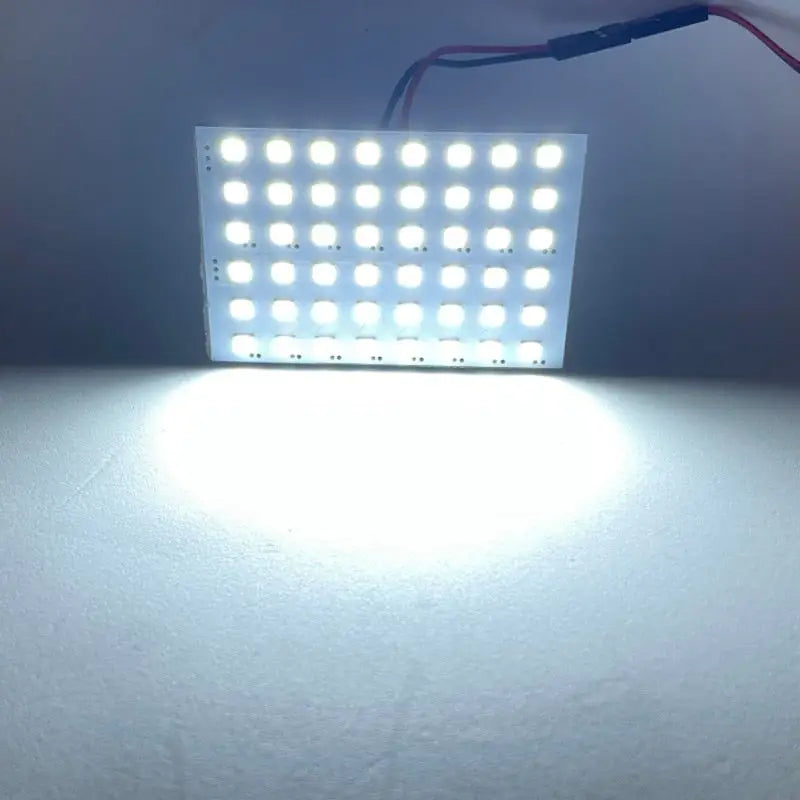 the leds are white and have a small amount of light
