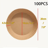 a paper pie pan with measurements
