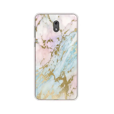 the paste pink & gold marble samsung galaxy s9 case