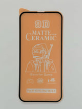 Peach-colored 9D matte ceramic screen protector.