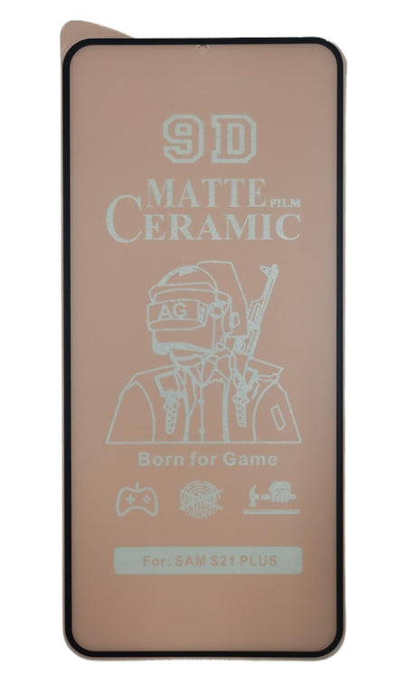 Peach-colored 9D matte ceramic screen protector.