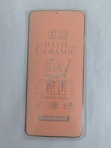 Peach-colored 9D matte ceramic screen protector.