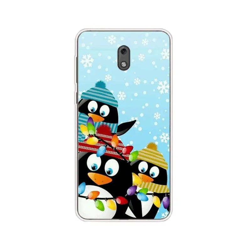 penguin christmas phone case