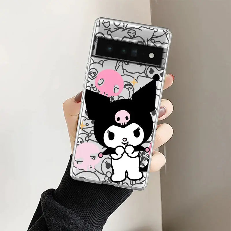 a person holding a cell phone case