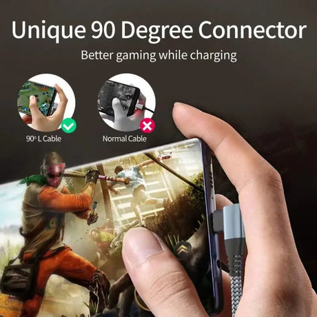 A person holding a cell phone with a game on it