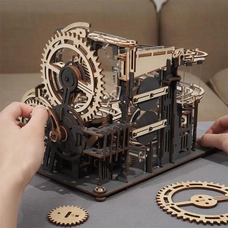 a person is working on a clock