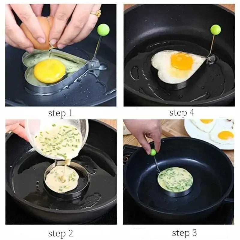 a person is cooking eggs in a pan