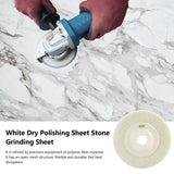 a person using a grinding machine to polish a marble counter