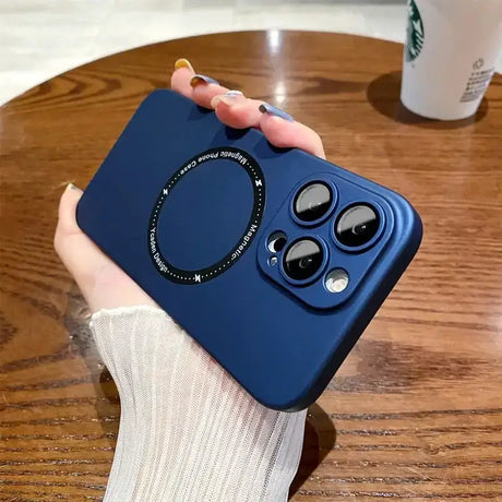 a person holding a phone case with a camera