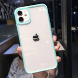 a person holding a white and blue iphone case