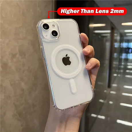 a person holding an iphone case with a camera