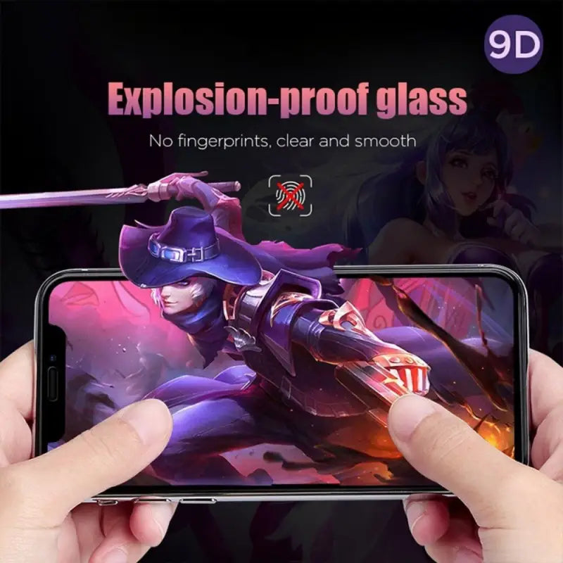 a person holding a phone with the captor pro on it
