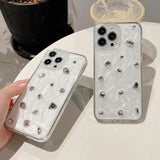 two clear cases with a white background and a black and white background