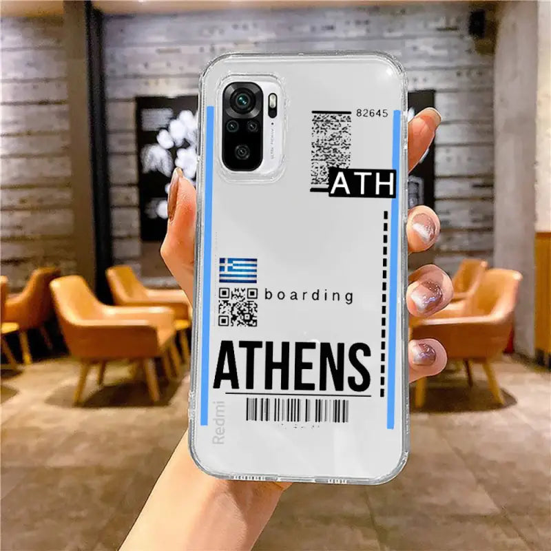 a person holding a phone case with the text, ` ` ’