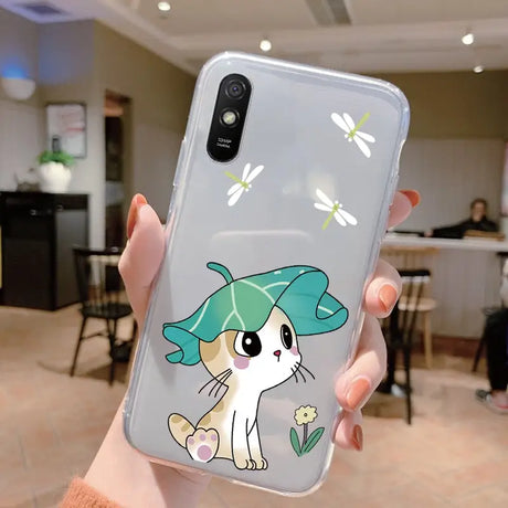 a person holding a phone case with a cartoon character on it