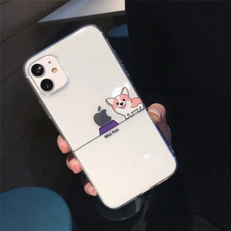 a person holding a phone case with a cartoon character on it