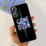 a person holding a phone case with the words give over it