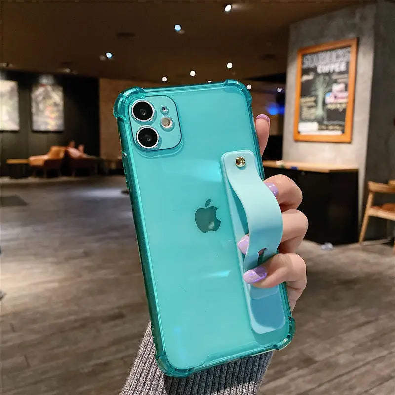 a person holding a phone case in their hand