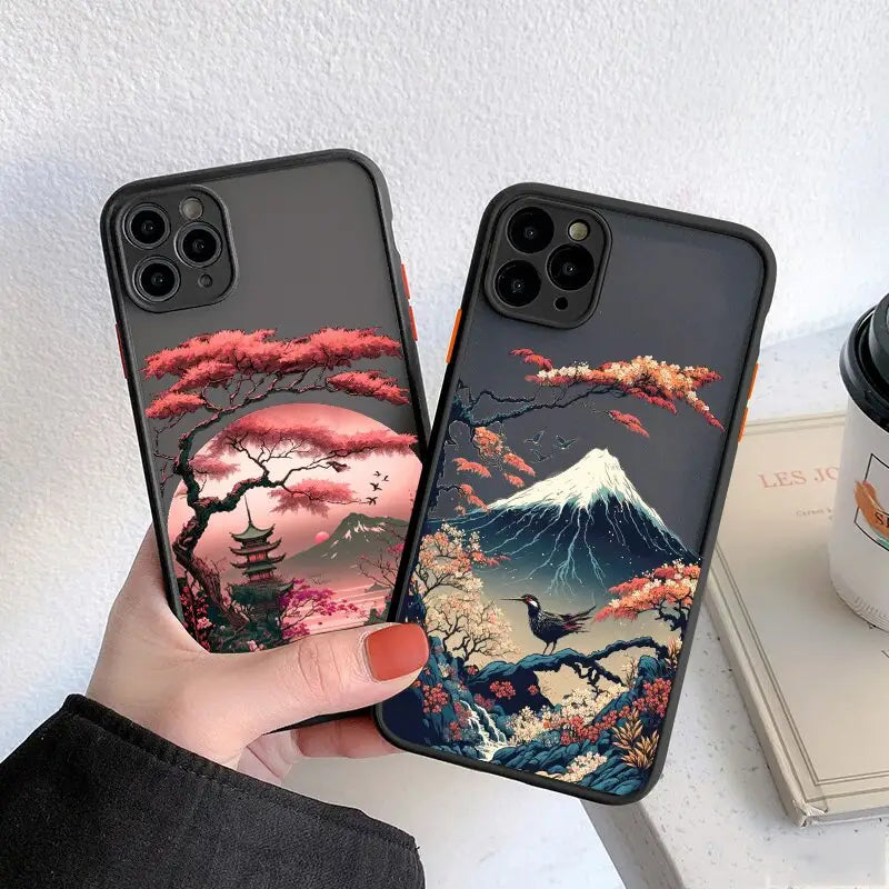 the great wave of kanji phone case