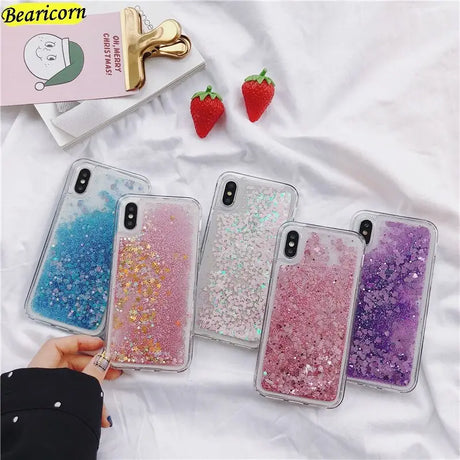 glitter liquid liquid liquid phone case for iphone