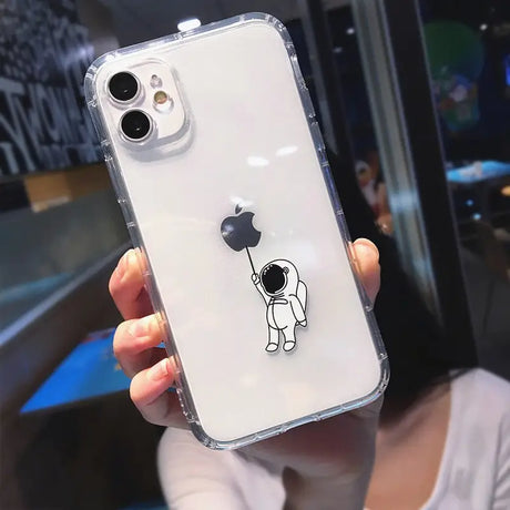 a person holding a phone case with a dog on it